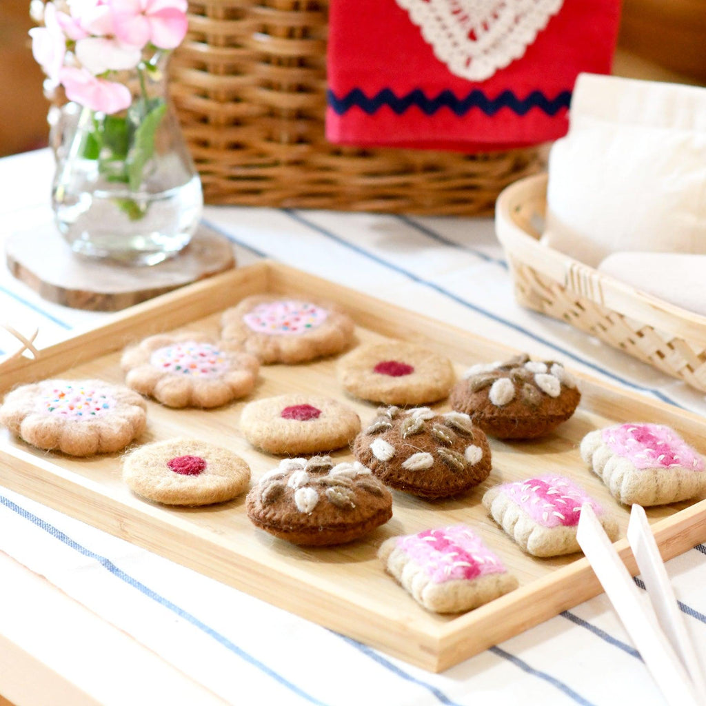 Tara Treasures Felt Iced Vovo Biscuits (set of 3) - vendor-unknown - Honeybee Toys