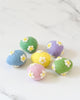 Tara Treasures Felt Pastel Eggs with Flowers (set of 6) - vendor-unknown - Honeybee Toys