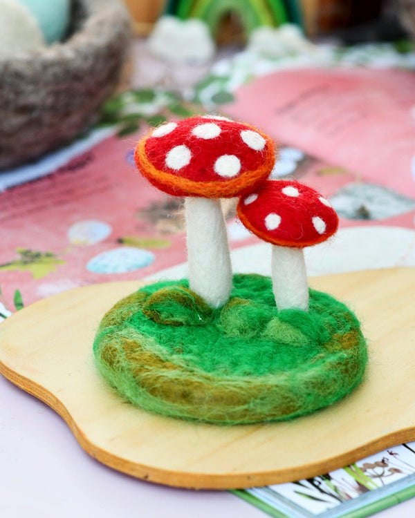 Tara Treasures Felt Red Mushroom Toadstools