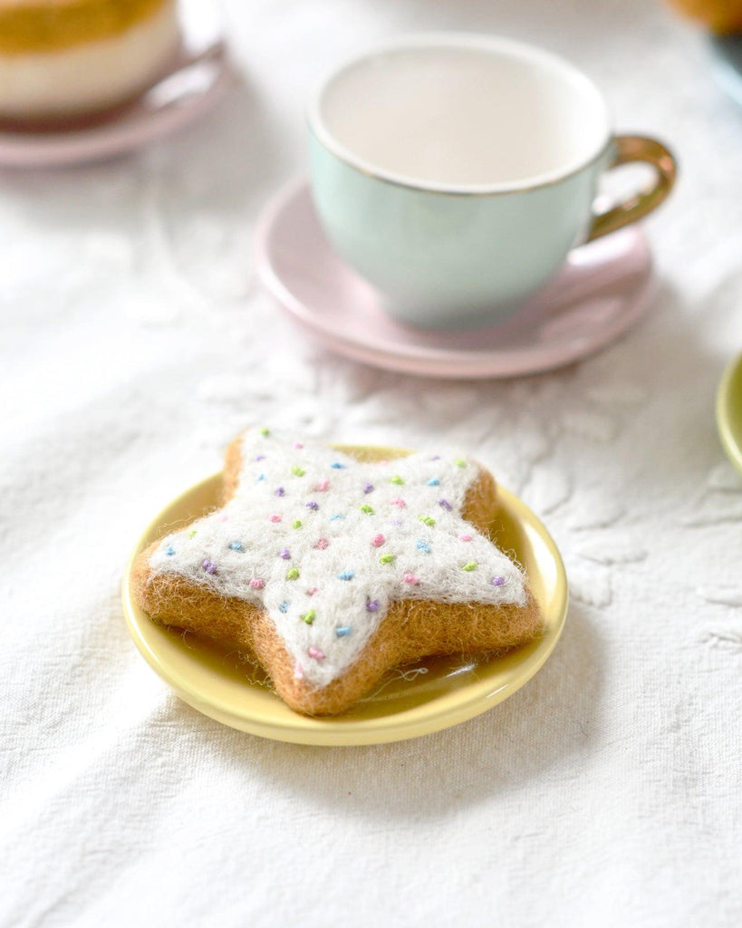 Tara Treasures Felt Star Icing Cookie with Sprinkles - vendor-unknown - Honeybee Toys
