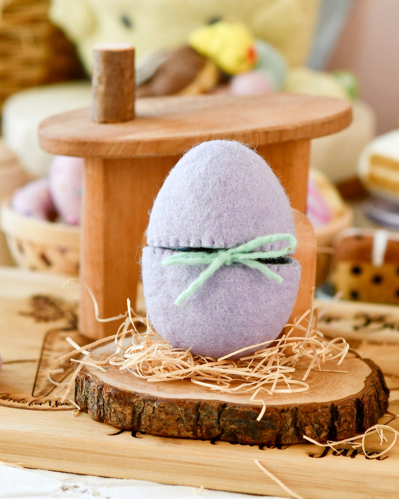 Tara Treasures Felt Surprise Egg with Duck Inside - vendor-unknown - Honeybee Toys