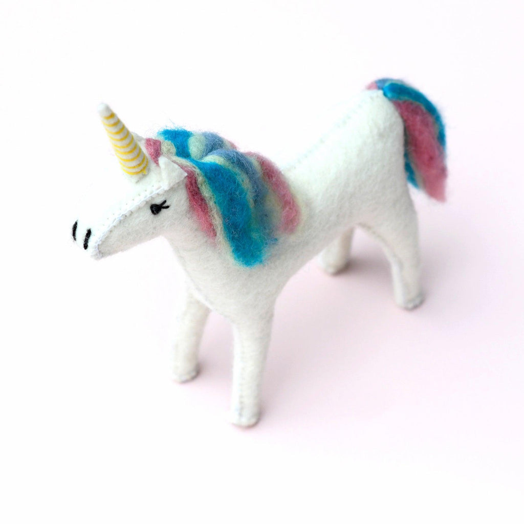 Tara Treasures Felt Unicorn Toy - vendor-unknown - Honeybee Toys
