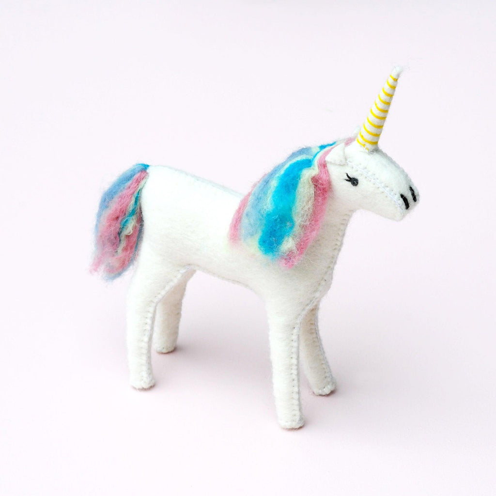 Tara Treasures Felt Unicorn Toy - vendor-unknown - Honeybee Toys