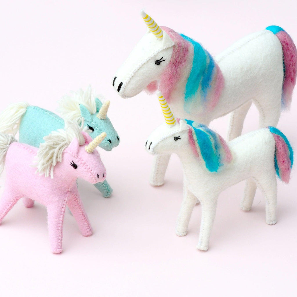 Tara Treasures Felt Unicorn Toy - vendor-unknown - Honeybee Toys