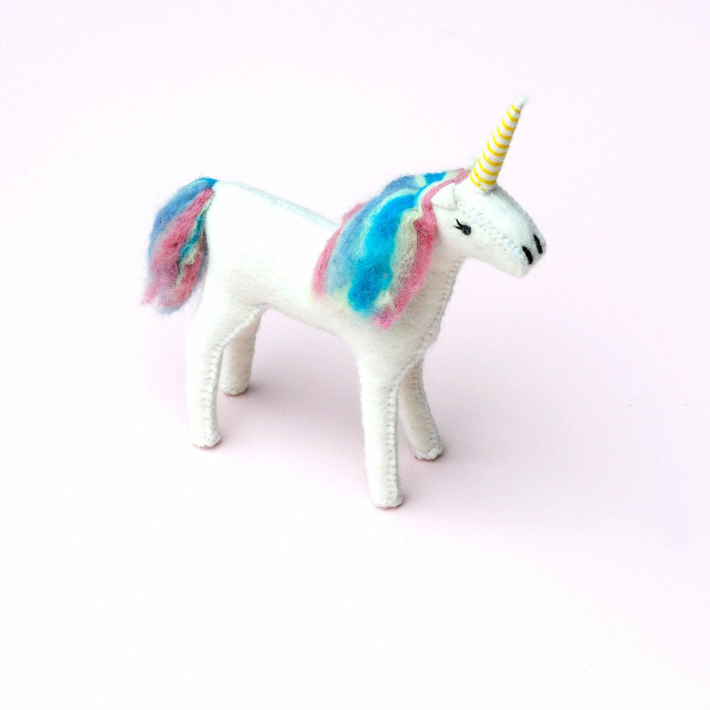 Tara Treasures Felt Unicorn Toy - vendor-unknown - Honeybee Toys