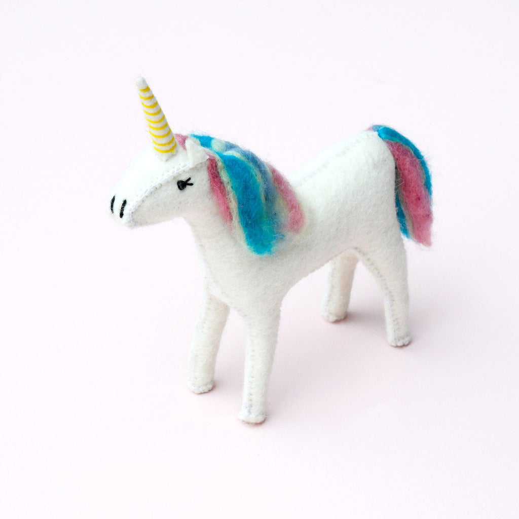 Tara Treasures Felt Unicorn Toy - vendor-unknown - Honeybee Toys