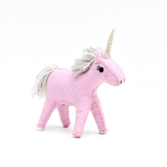 Tara Treasures Felt Unicorn Toy (Pink ) - vendor-unknown - Honeybee Toys