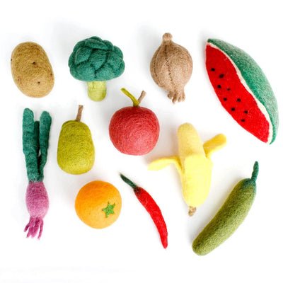 Tara Treasures Felt Vegetables and Fruit Set B - vendor-unknown - Honeybee Toys
