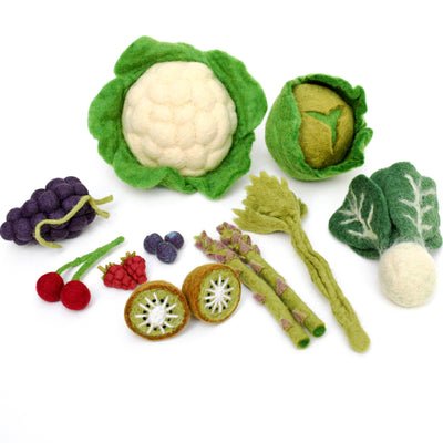 Tara Treasures Felt Vegetables and Fruit Set C - vendor-unknown - Honeybee Toys