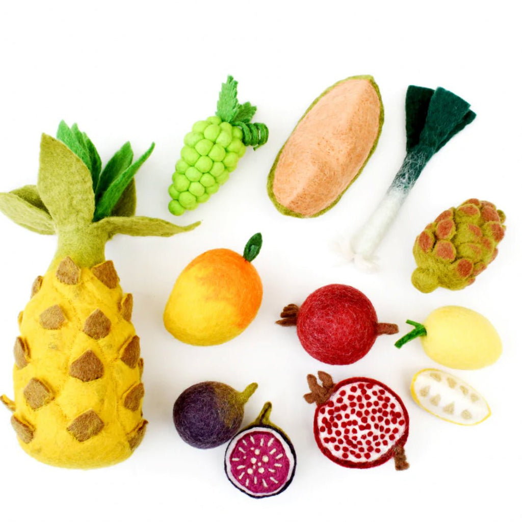 Tara Treasures Felt Vegetables and Fuit Set D - vendor-unknown - Honeybee Toys