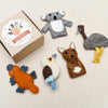 Tara Treasures Finger Puppets Australian Animals Set A - vendor-unknown - Honeybee Toys