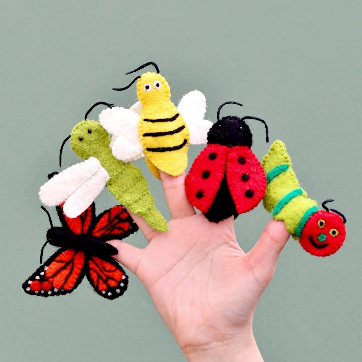 Tara Treasures Finger Puppets Insect & Bugs - vendor-unknown - Honeybee Toys