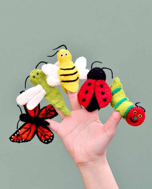 Tara Treasures Finger Puppets Insect & Bugs - vendor-unknown - Honeybee Toys
