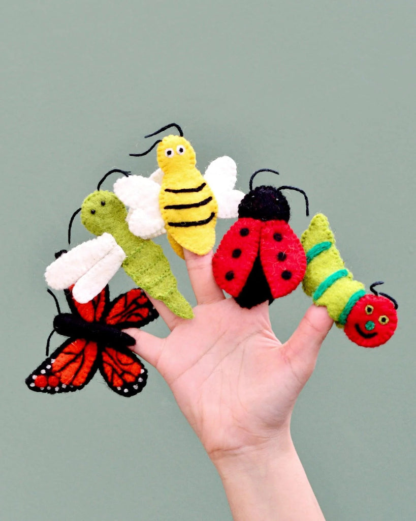 Tara Treasures Finger Puppets Insect & Bugs - vendor-unknown - Honeybee Toys