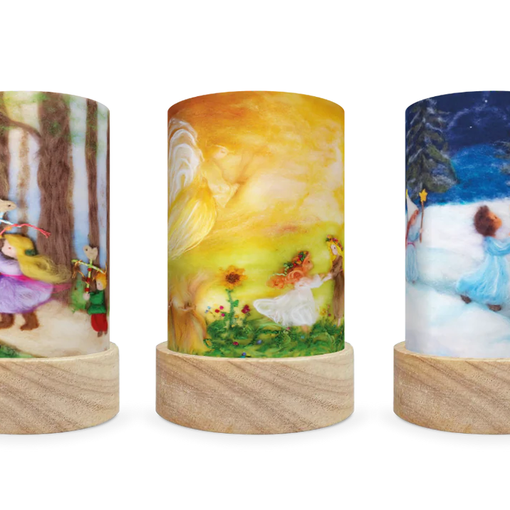 Toverlux Shades Het Wol Feetje Waldorf Set of 5 - vendor-unknown - Honeybee Toys