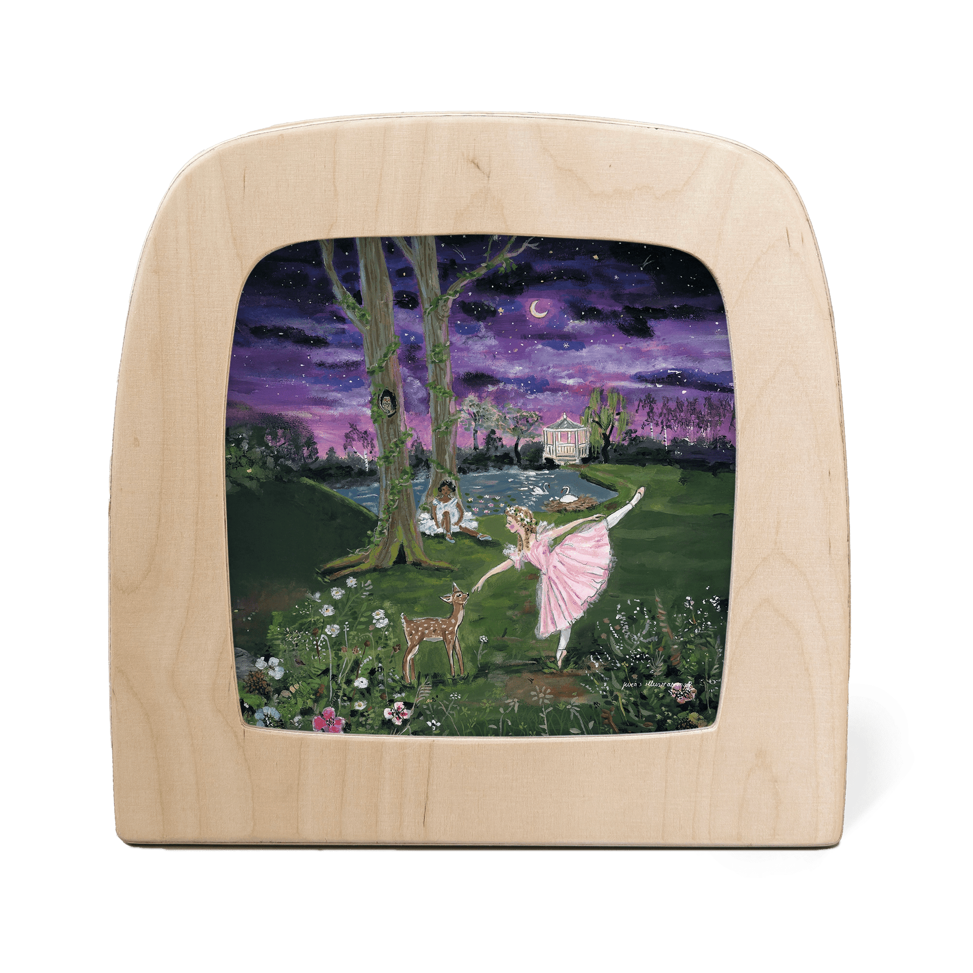 Toverlux Silhouette Gwens Illustrations Moonlight Ballerina - vendor-unknown - Honeybee Toys