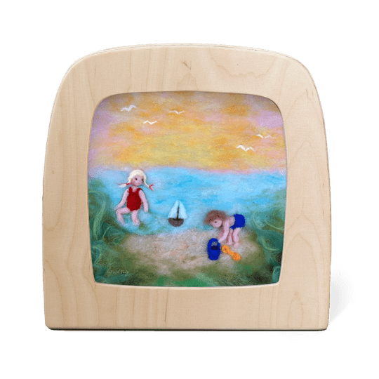 Toverlux Silhouette Het Wol Feetje Beach Children - vendor-unknown - Honeybee Toys