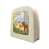 Toverlux Silhouette Het wol Feetje Girl with Deer - vendor-unknown - Honeybee Toys