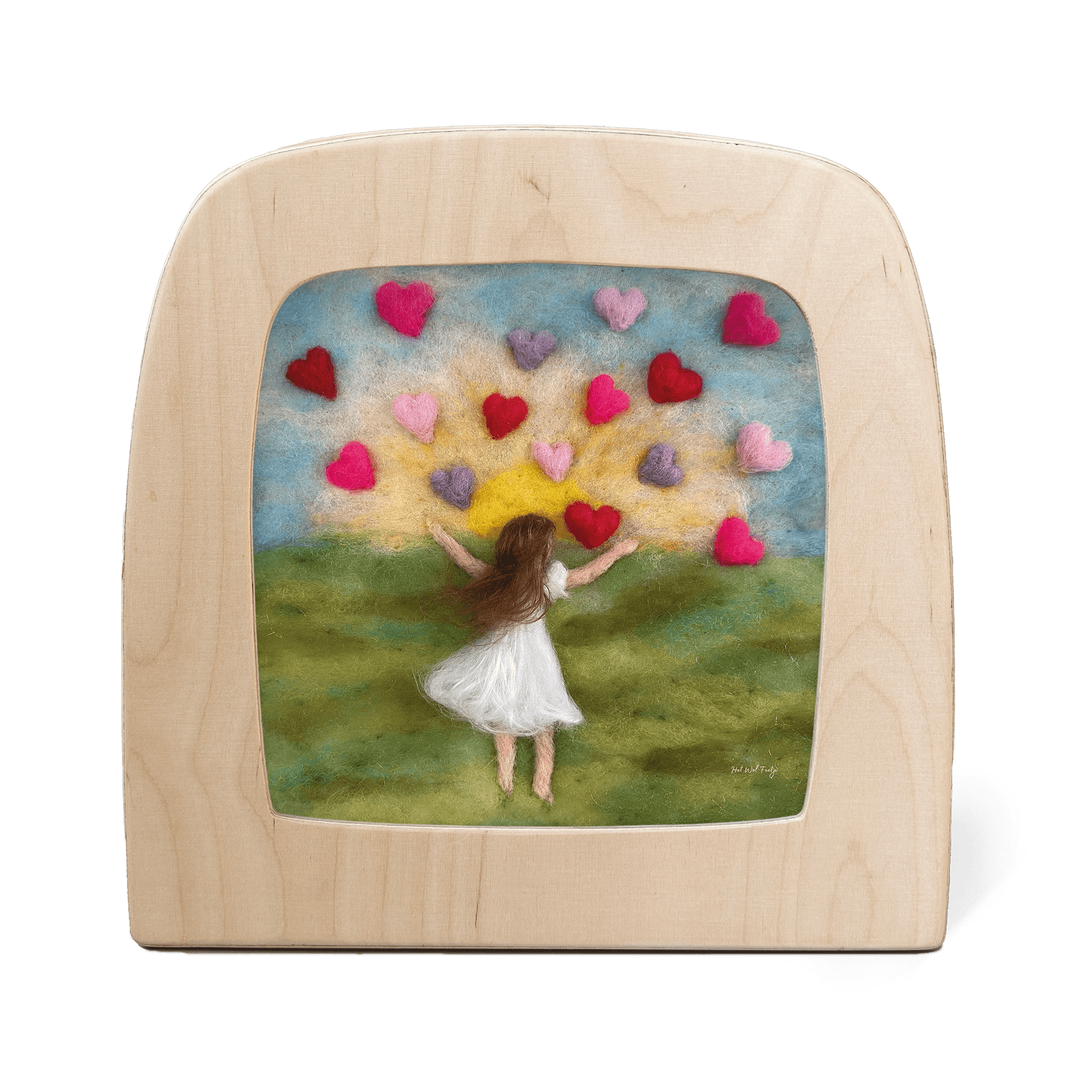 Toverlux Silhouette Het wol Feetje Hearts - vendor-unknown - Honeybee Toys