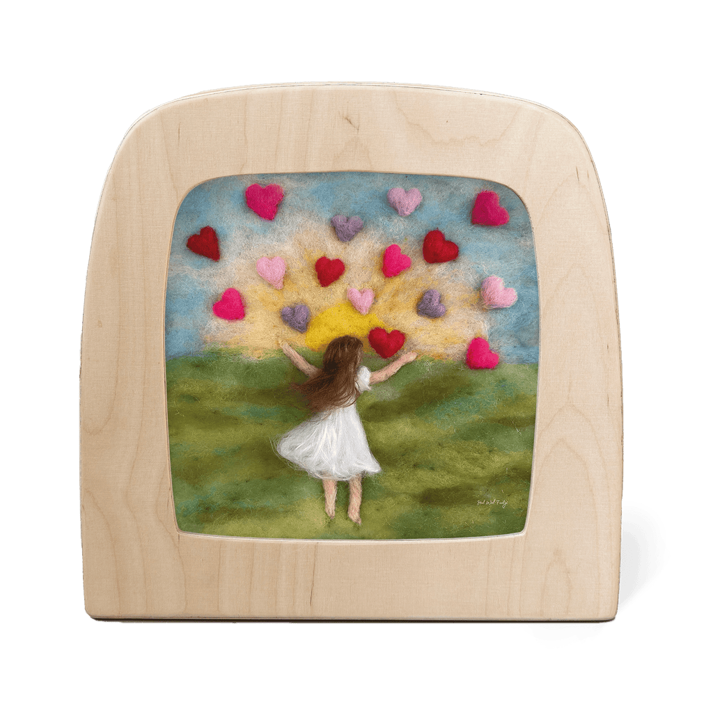Toverlux Silhouette Het wol Feetje Hearts - vendor-unknown - Honeybee Toys