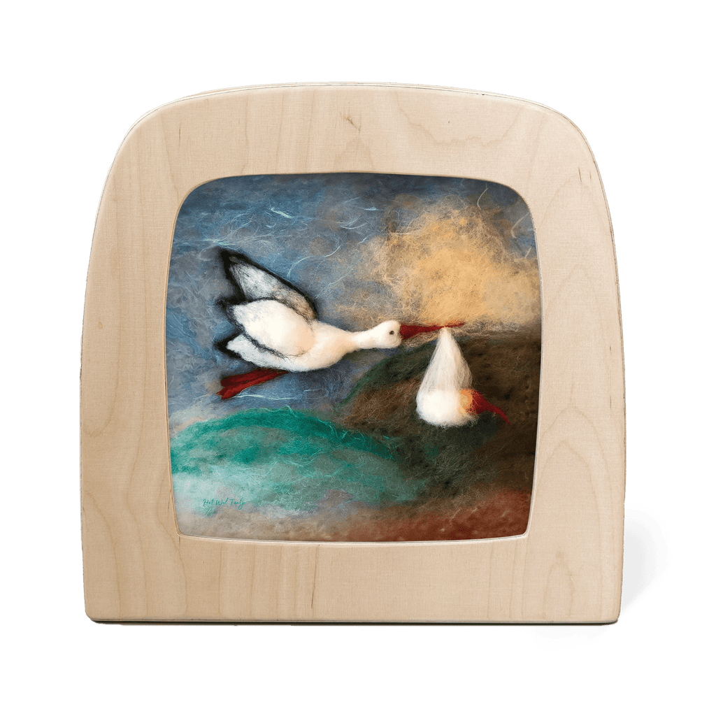 Toverlux Silhouette Het Wol Feetje Stork Deliveries - vendor-unknown - Honeybee Toys