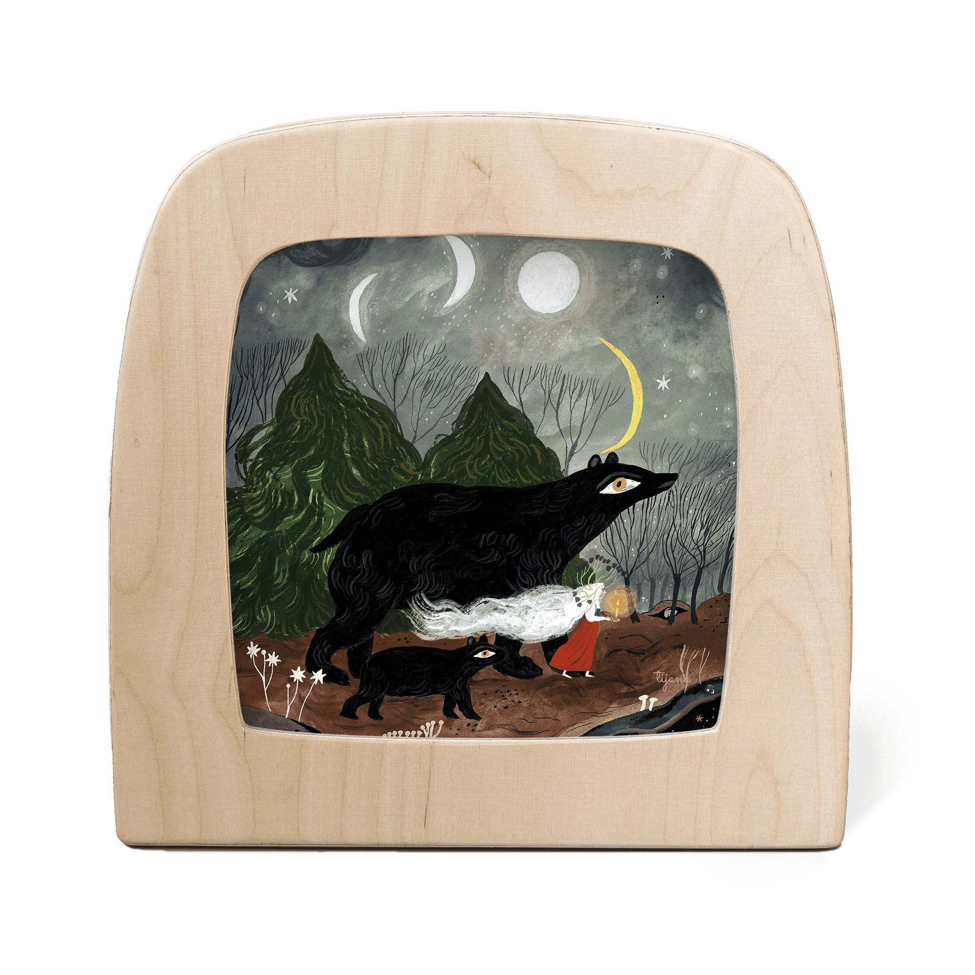 Toverlux Silhouette Tijana Draws Black Bears - vendor-unknown - Honeybee Toys