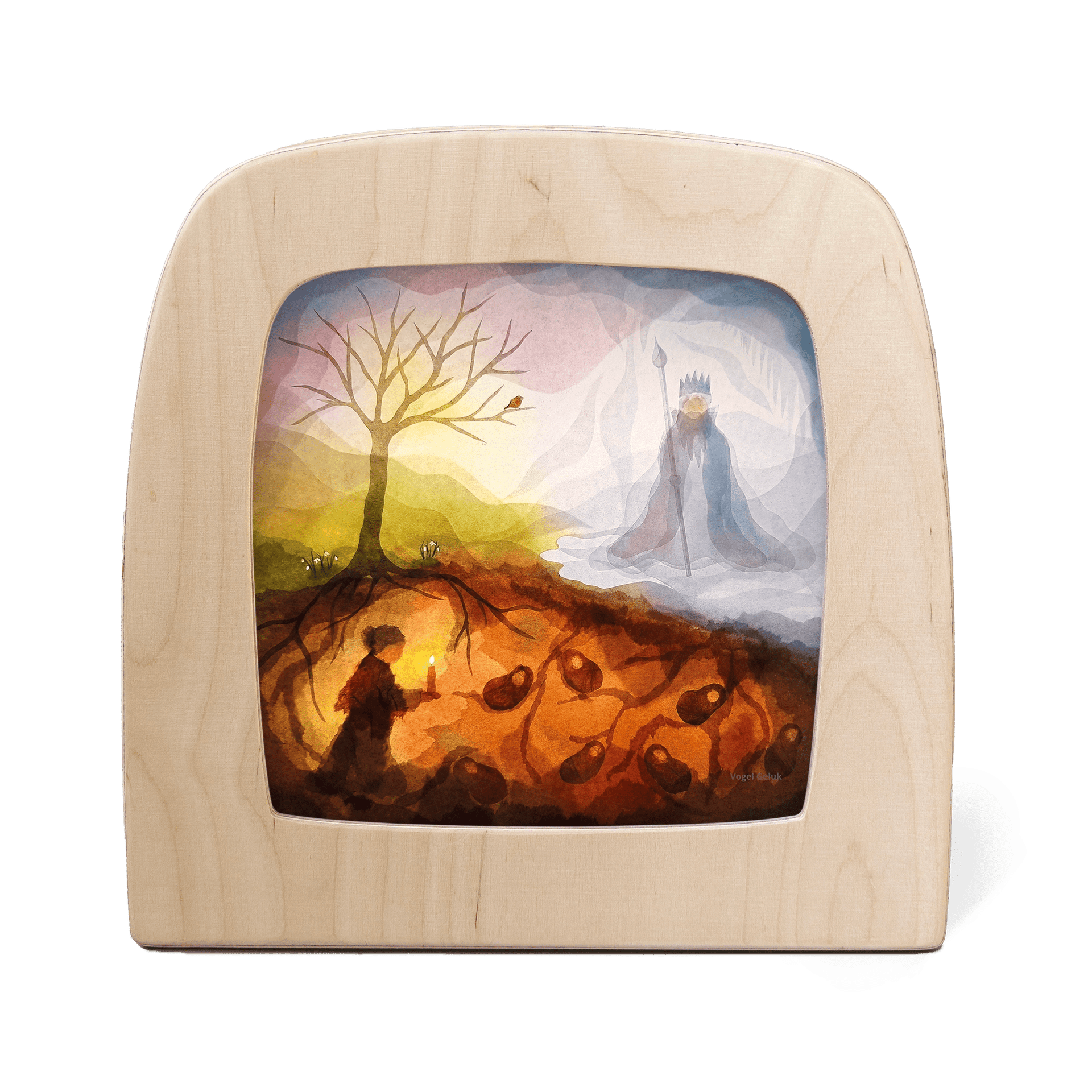 Toverlux Silhouette Vogel Geluk Gaia and the King - vendor-unknown - Honeybee Toys