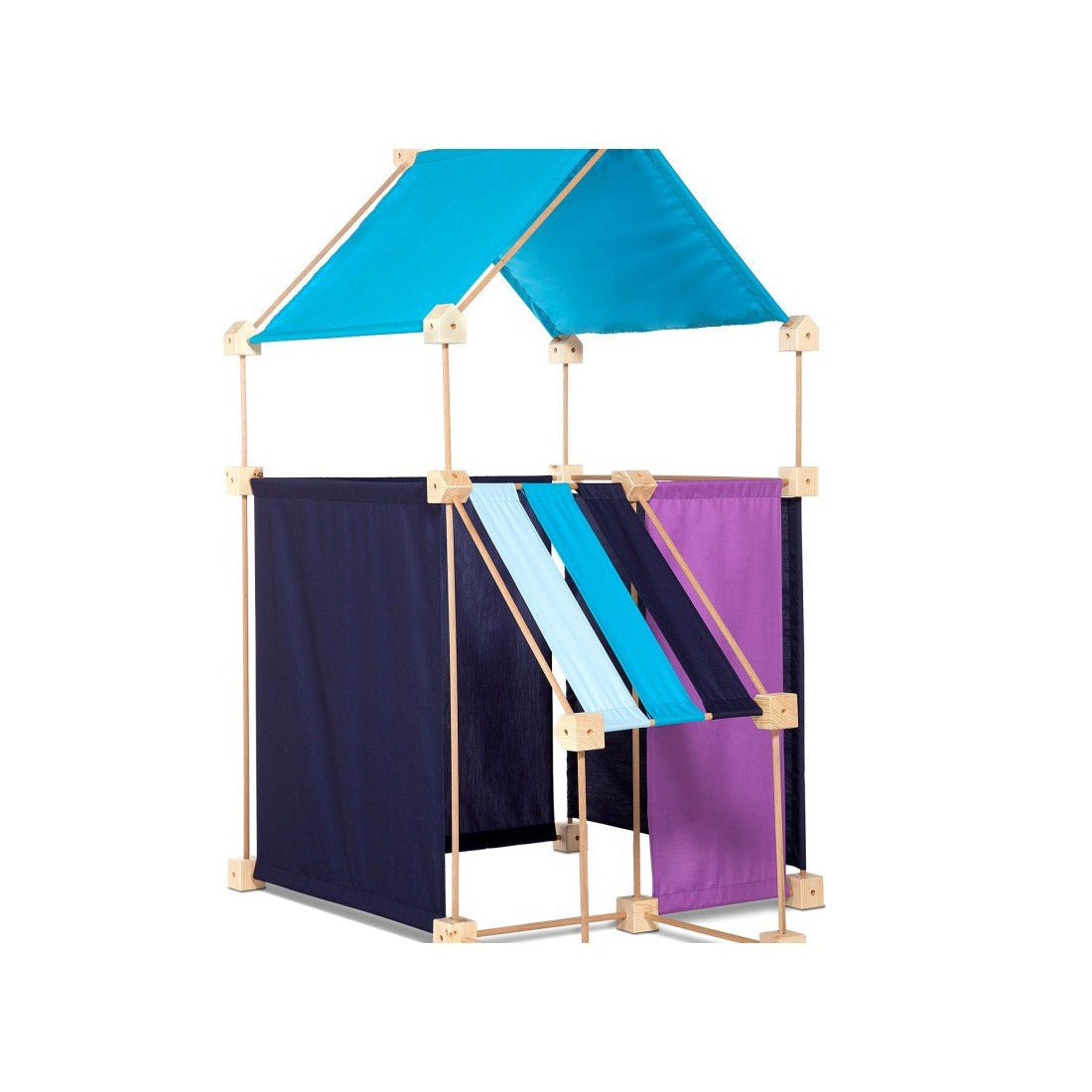 Trigonos Construction Tent Family, Blue/Purple (already reduced, no code needed) - vendor-unknown - Honeybee Toys