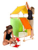 Trigonos Construction Tent Family, Green/Orange (already reduced, no code needed) - vendor-unknown - Honeybee Toys