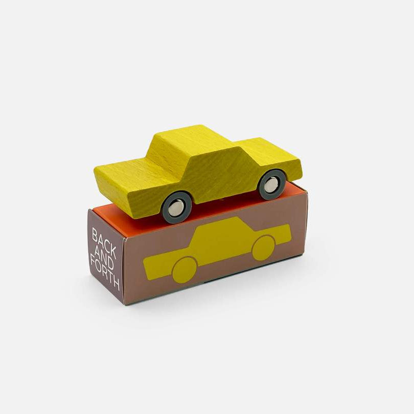 Waytoplay Back & Forth Car Yellow - vendor-unknown - Honeybee Toys