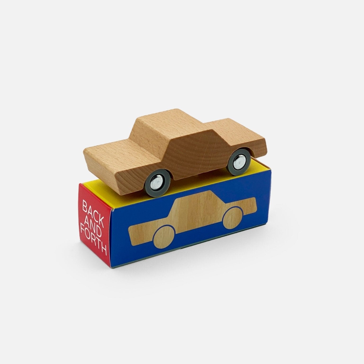 Waytoplay Back & Forth Woody Car - vendor-unknown - Honeybee Toys