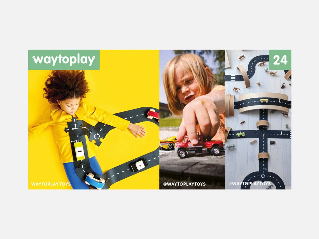 WaytoPlay Highway, 24 pieces - Honeybee Toys - Honeybee Toys
