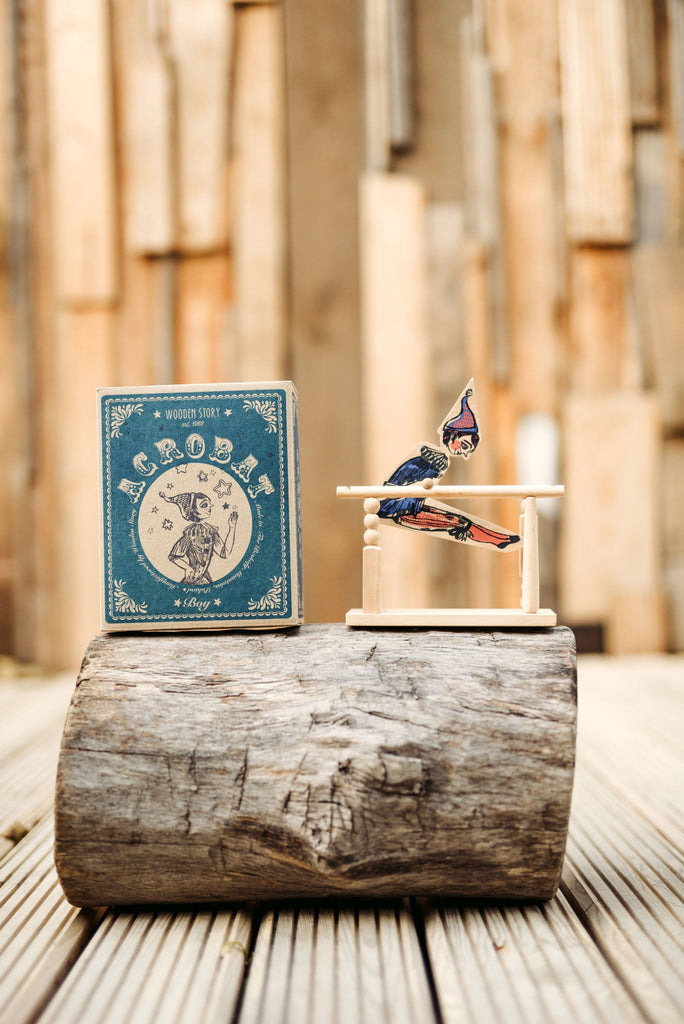 Wooden Story Acrobat Boy - vendor-unknown - Honeybee Toys