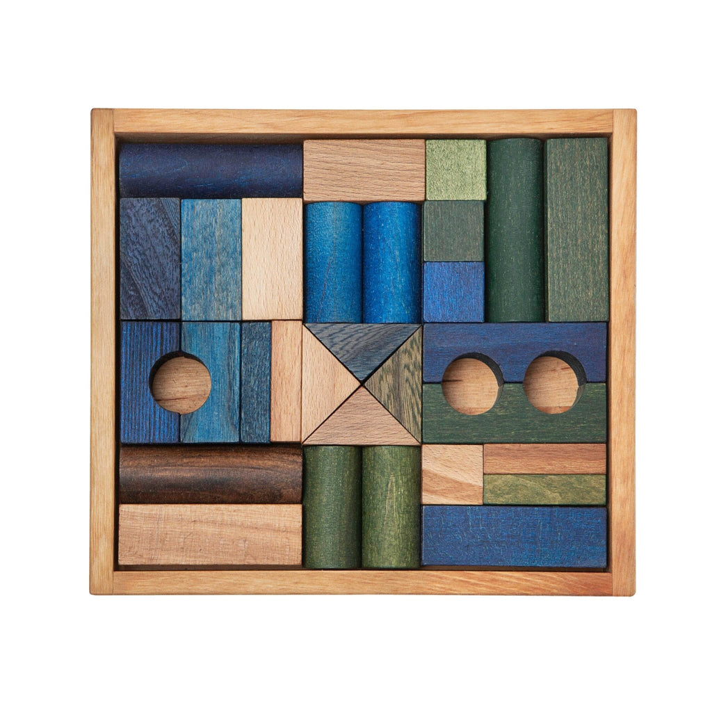 Wooden Story Cold Blocks in Tray 30 pieces - vendor-unknown - Honeybee Toys