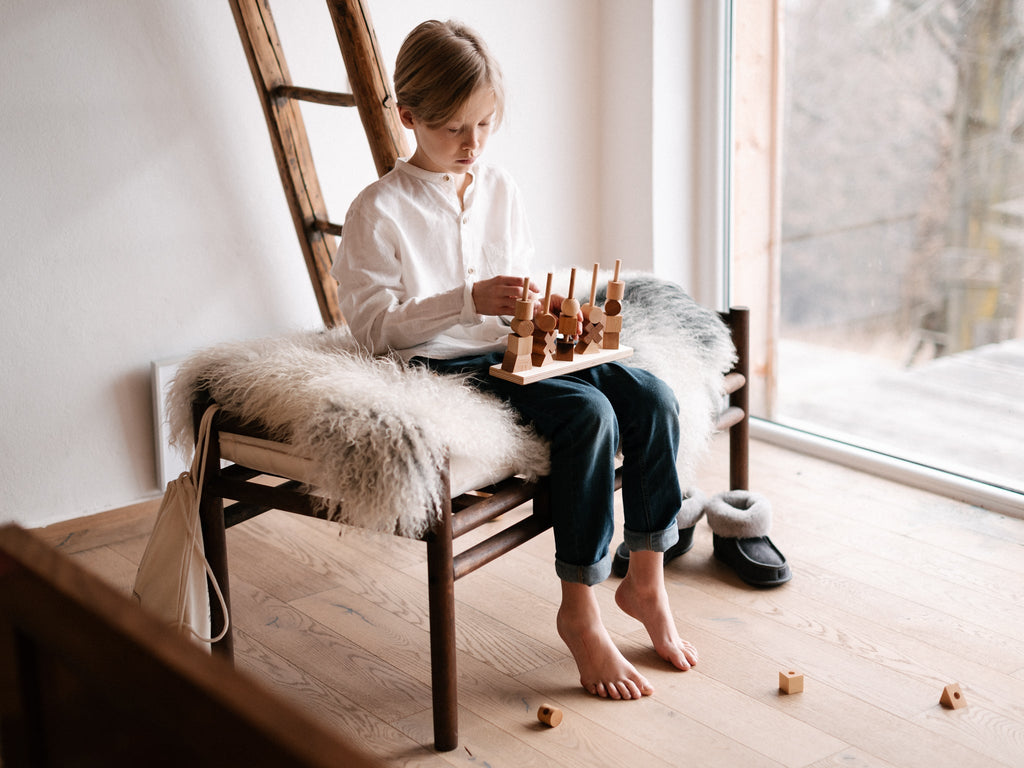 Wooden Story Natural Stacking Toy - vendor-unknown - Honeybee Toys