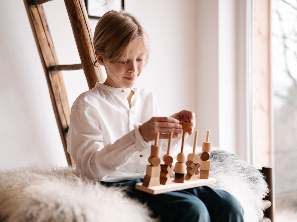 Wooden Story Natural Stacking Toy - vendor-unknown - Honeybee Toys
