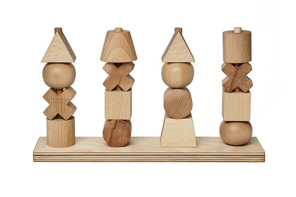 Wooden Story Natural Stacking Toy XL - vendor-unknown - Honeybee Toys