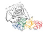 Wooden Story Rainbow Blocks in Sack 100 pcs - vendor-unknown - Honeybee Toys