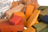 Wooden Story Rainbow Blocks in Sack XL 50 pieces - vendor-unknown - Honeybee Toys