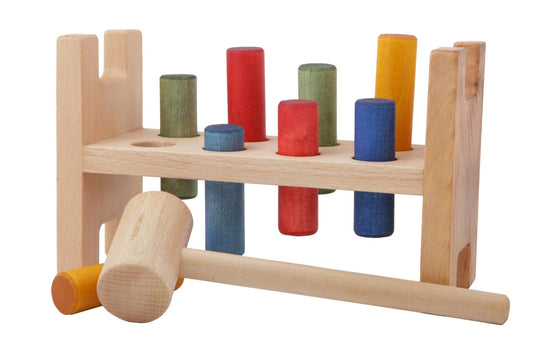 Wooden Story Rainbow Pound a Peg - vendor-unknown - Honeybee Toys