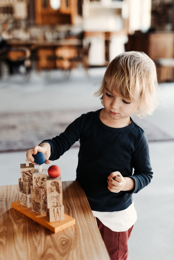 Wooden Story Rainbow Stacking Dreamland - vendor-unknown - Honeybee Toys