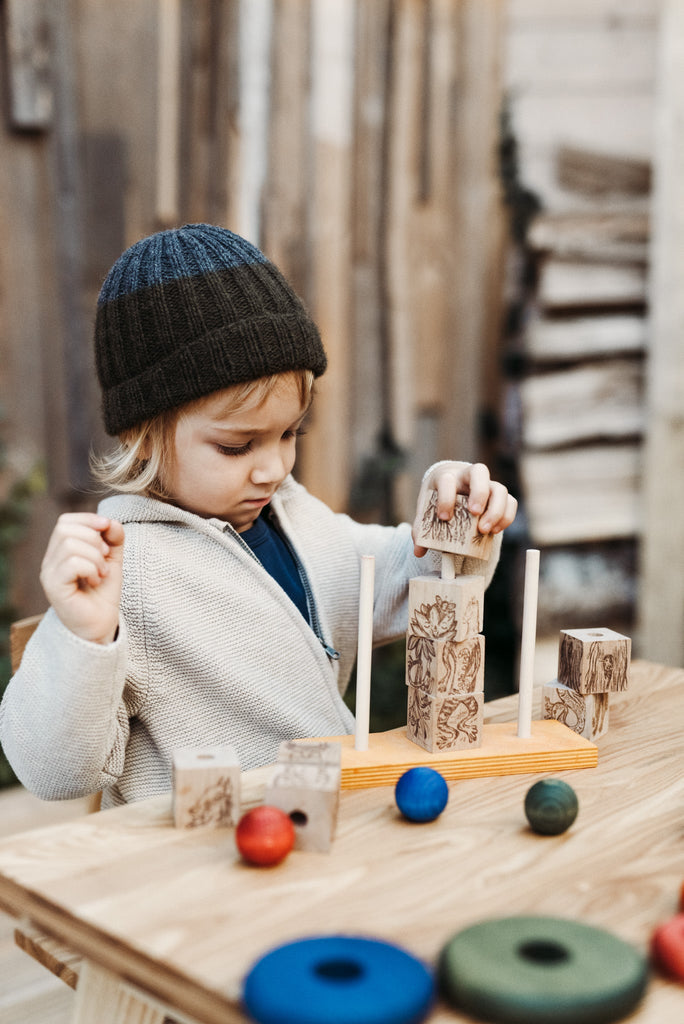 Wooden Story Rainbow Stacking Dreamland - vendor-unknown - Honeybee Toys