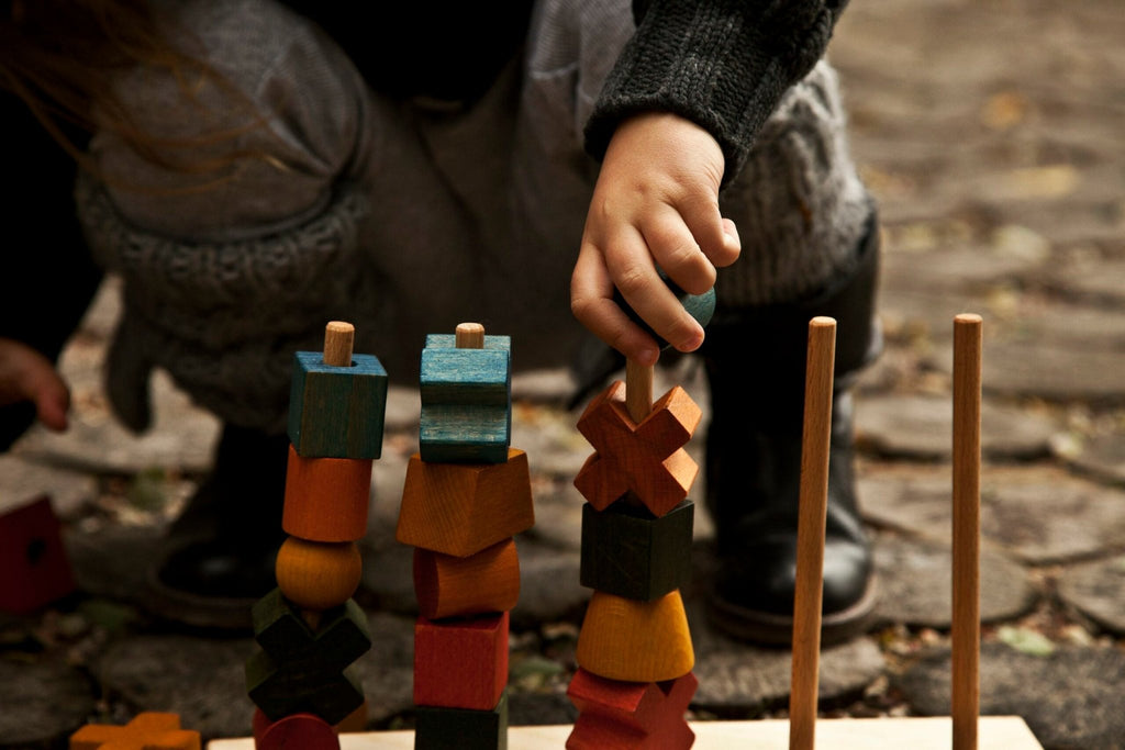 Wooden Story Rainbow Stacking Toy - vendor-unknown - Honeybee Toys