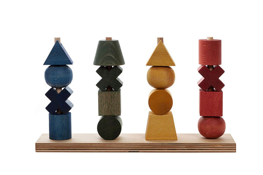 Wooden Story Rainbow Stacking Toy XL - vendor-unknown - Honeybee Toys