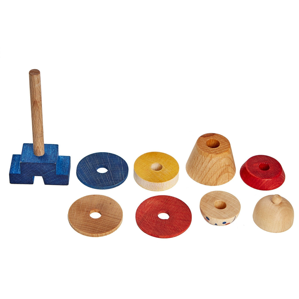 Wooden Story Stacking Toy Stick Figure 2 - vendor-unknown - Honeybee Toys