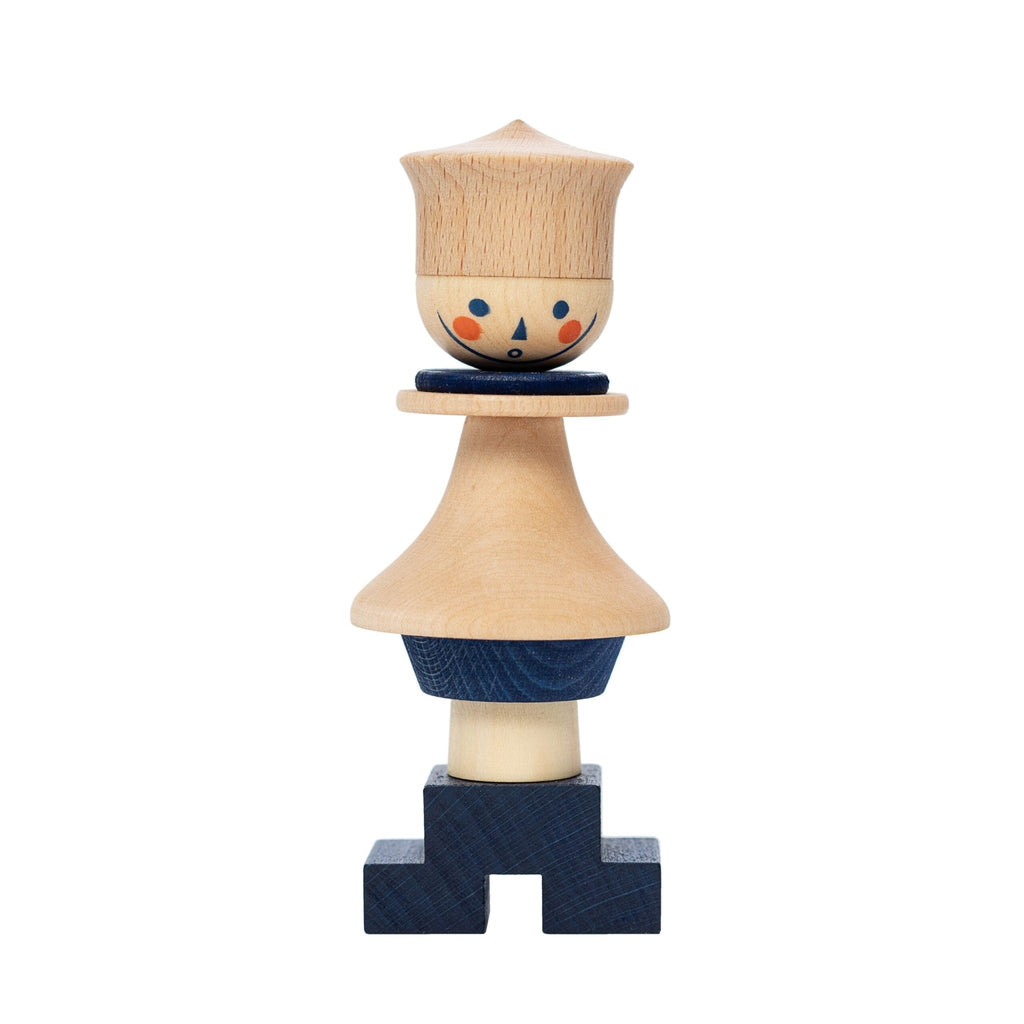 Wooden Story Stacking Toy Stick Figure 5 - vendor-unknown - Honeybee Toys