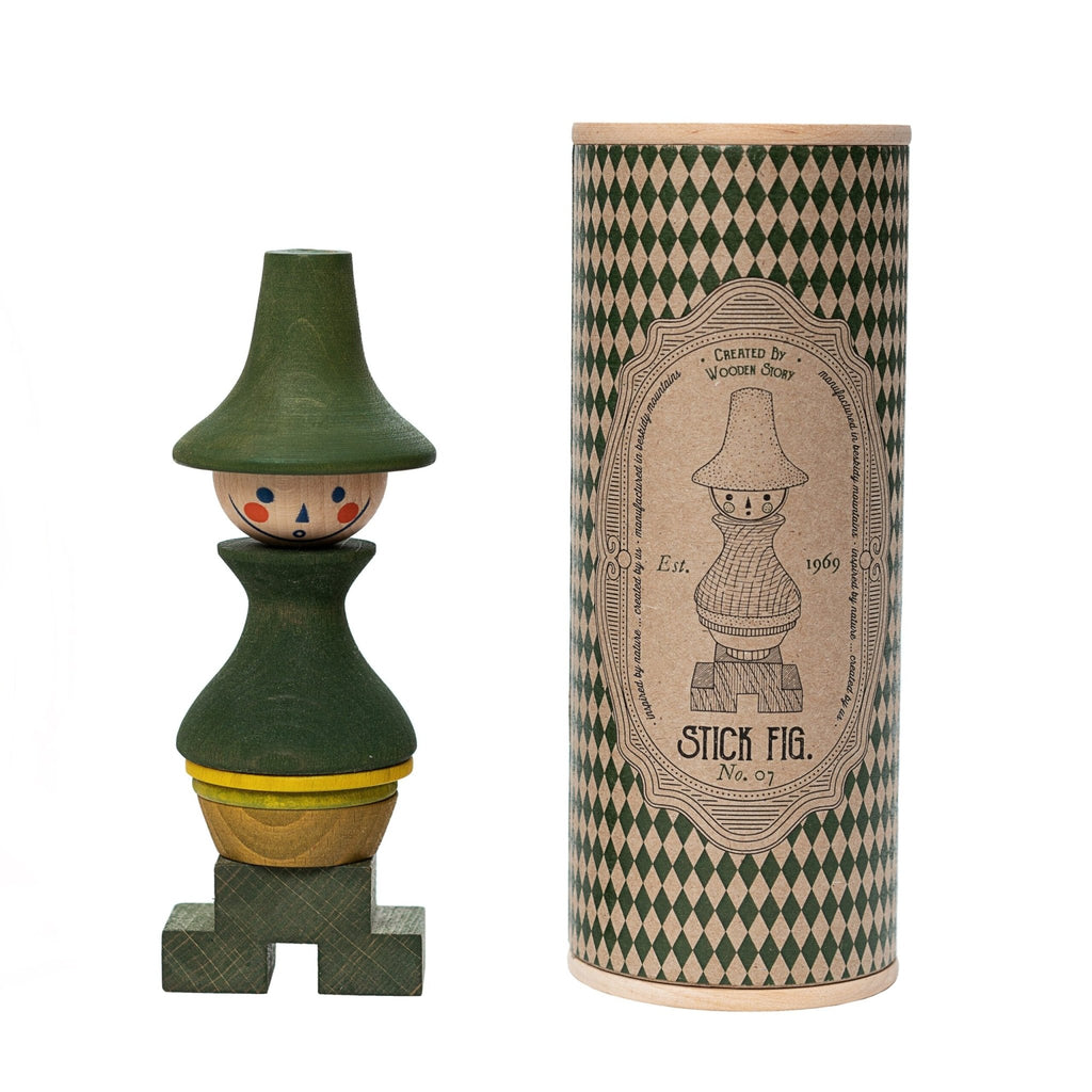 Wooden Story Stacking Toy Stick Figure 7 - vendor-unknown - Honeybee Toys