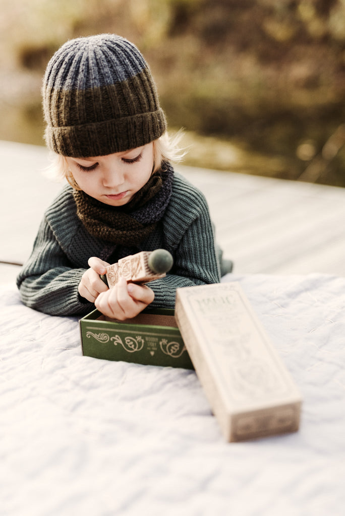 Wooden Story Twist Blocks Secret Garden Blue - vendor-unknown - Honeybee Toys