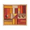 Wooden Story Warm Blocks in Tray 30 pieces - vendor-unknown - Honeybee Toys