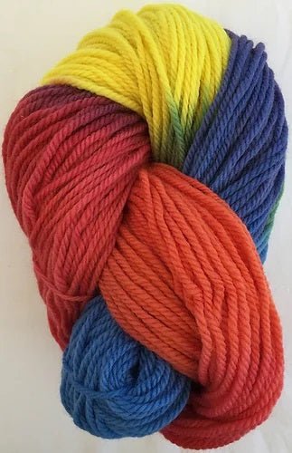 Wool Perendale 16ply Skein 200g, Rainbow - vendor-unknown - Honeybee Toys